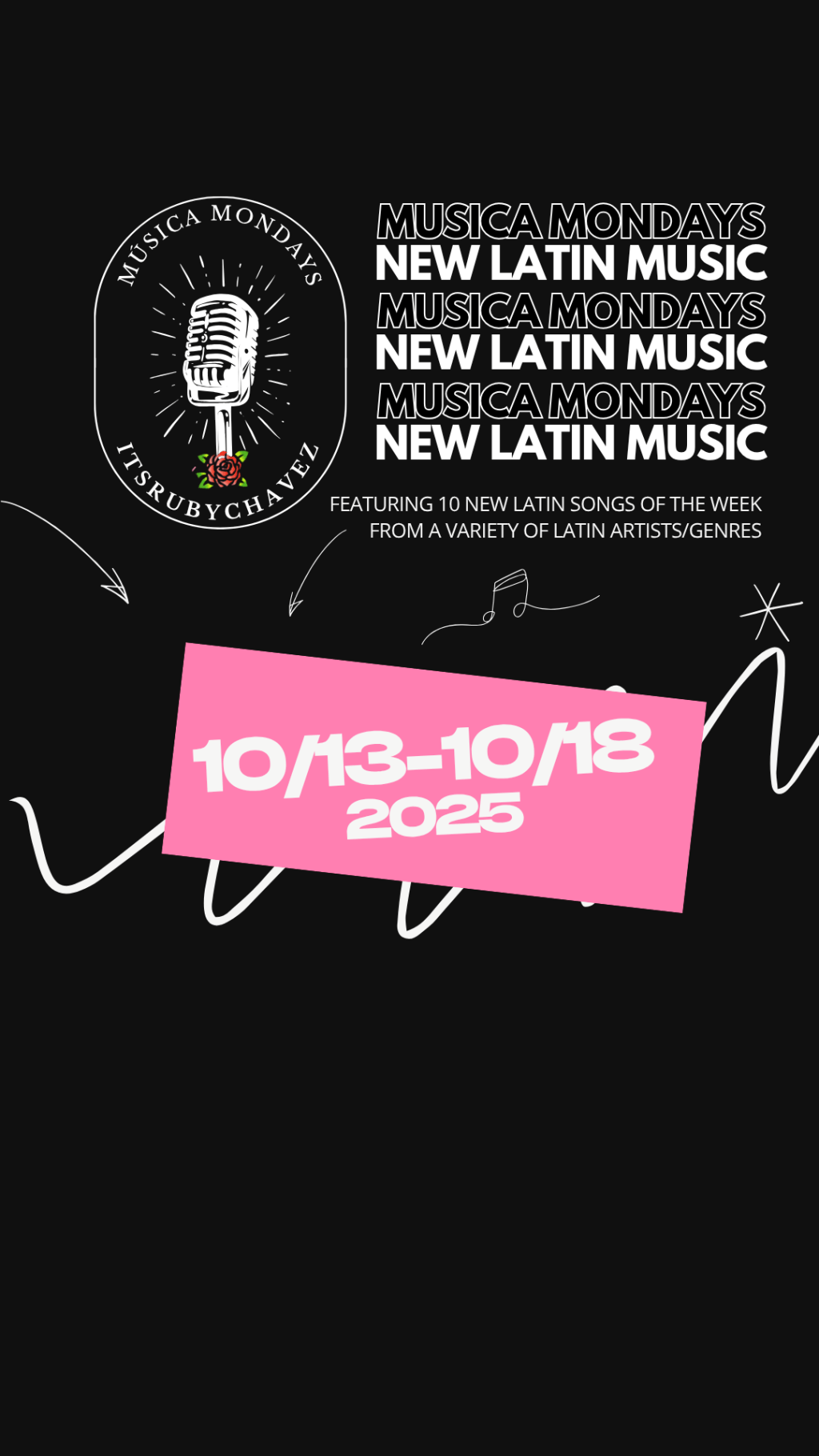 Top 10 Canciones Latinas: Octubre en Musica&nbsp;Mondays